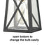 Industrial Exterior Pendant Light Hanging Matte Black Lantern Porch Light